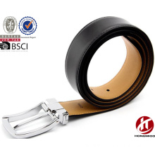 Gold/Silver Pin Buckle Electroplating Technology High-End Quality Cowhide Leather Belt for Men